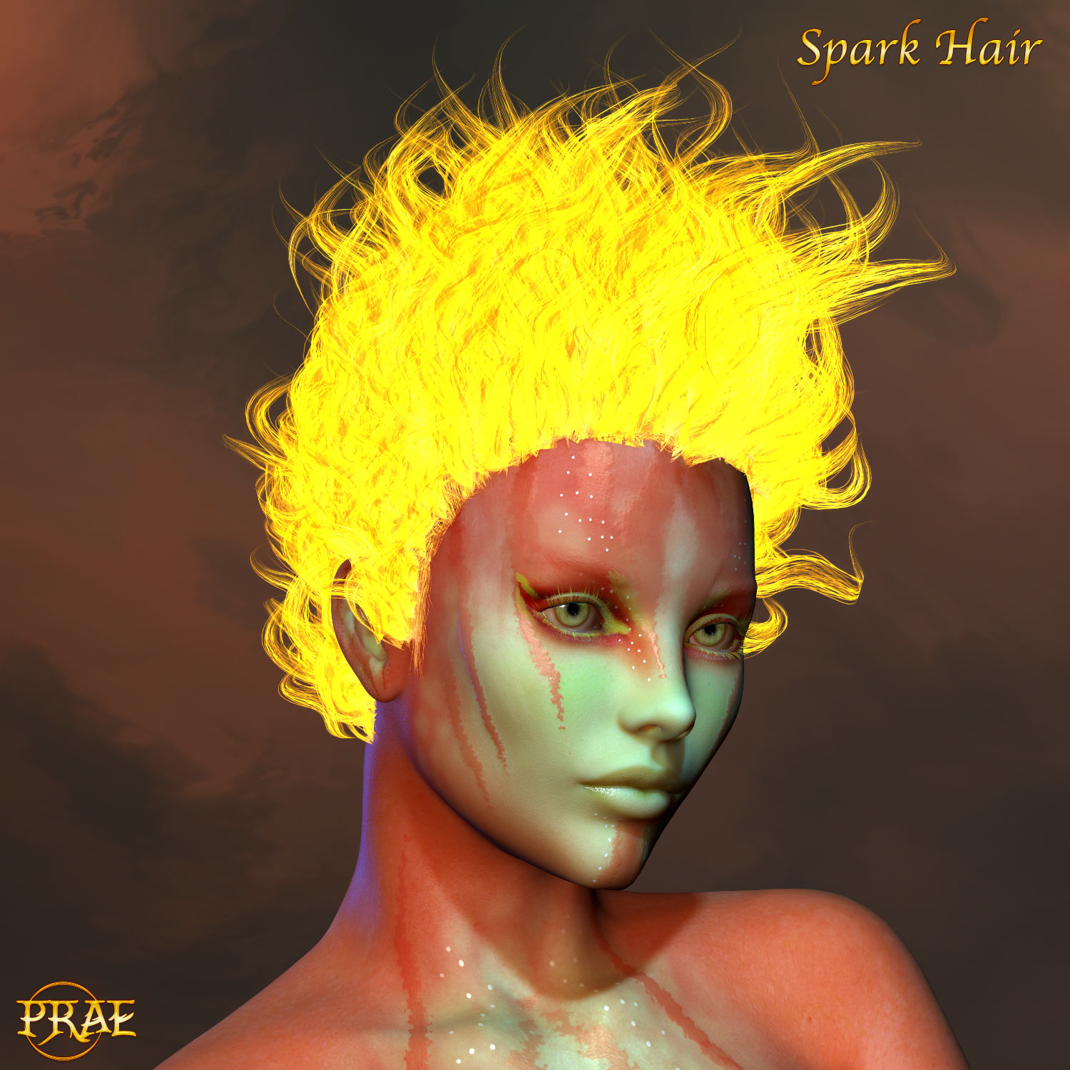 Prae-Fire Hair Double Pack V4/M4 Poser by N/A