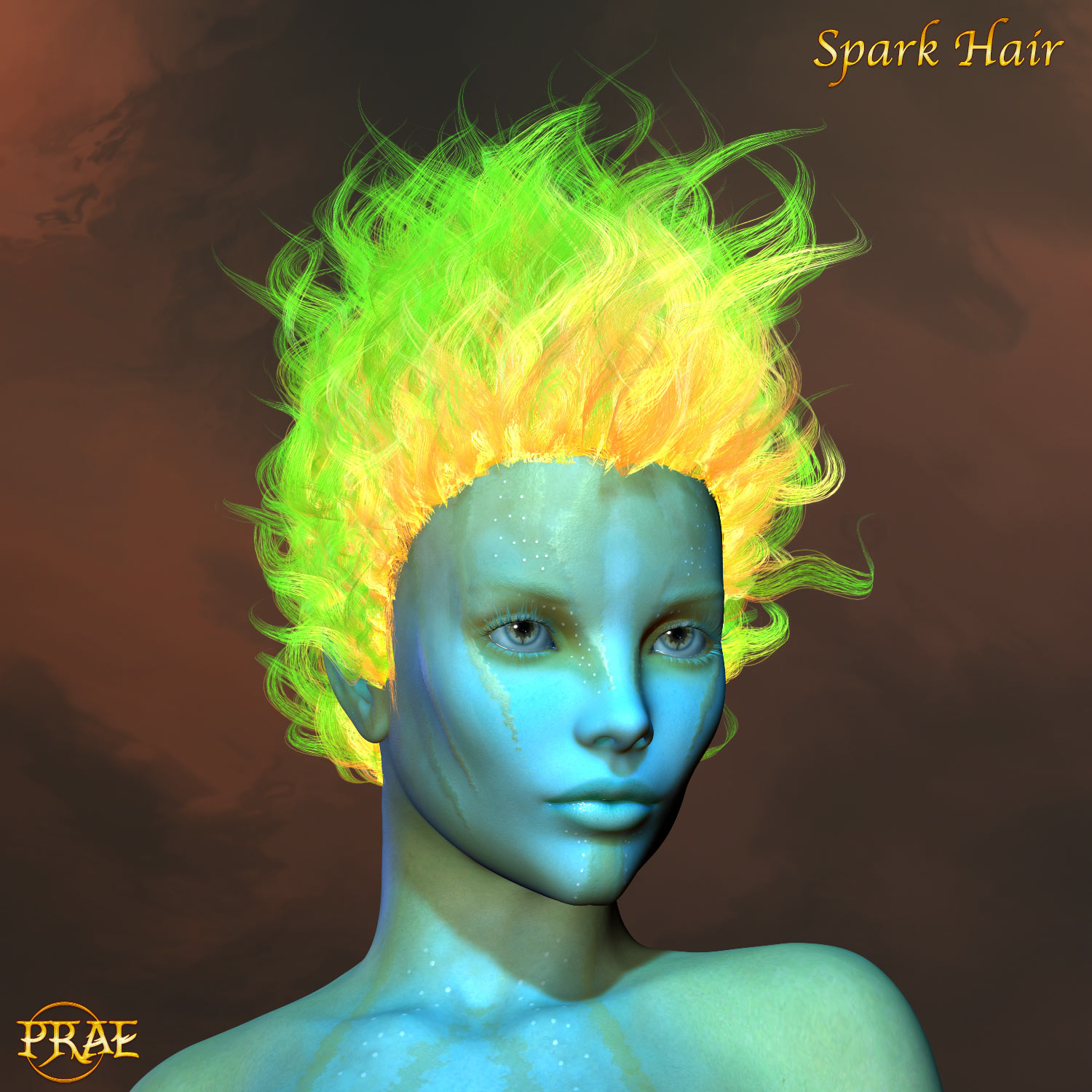Prae-Fire Hair Double Pack V4/M4 Poser by N/A