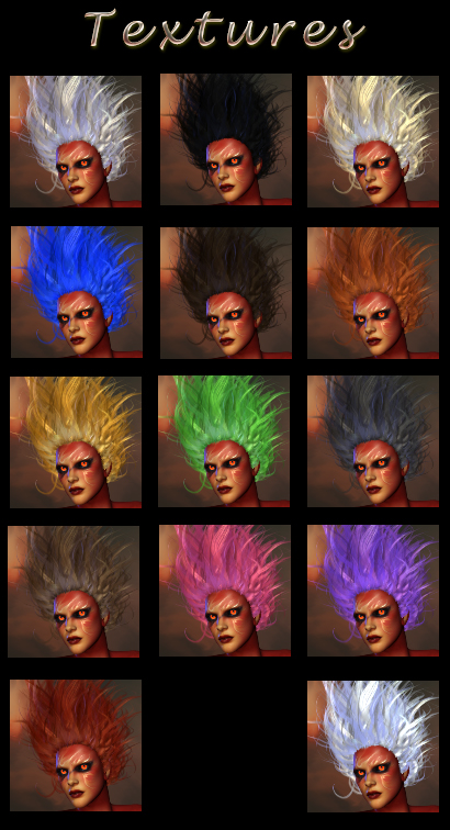 Prae-Fire Hair Double Pack V4/M4 Poser by N/A