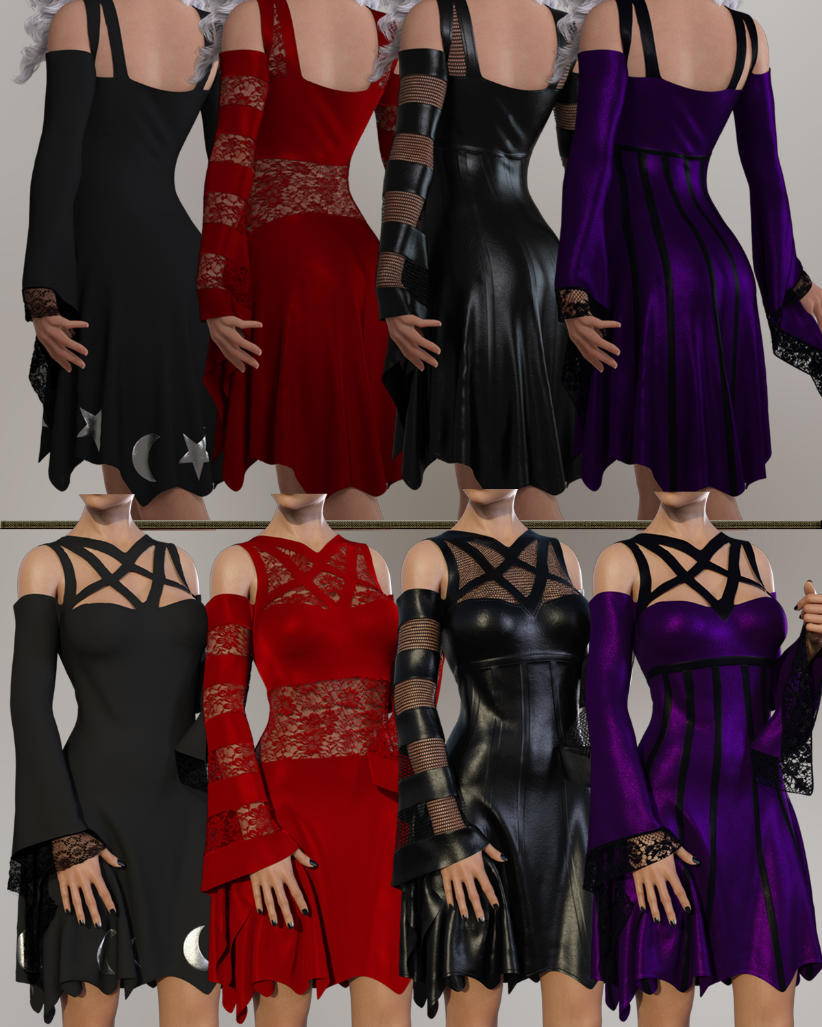 Nocturne - dForce dress for Genesis 8 Females by N/A