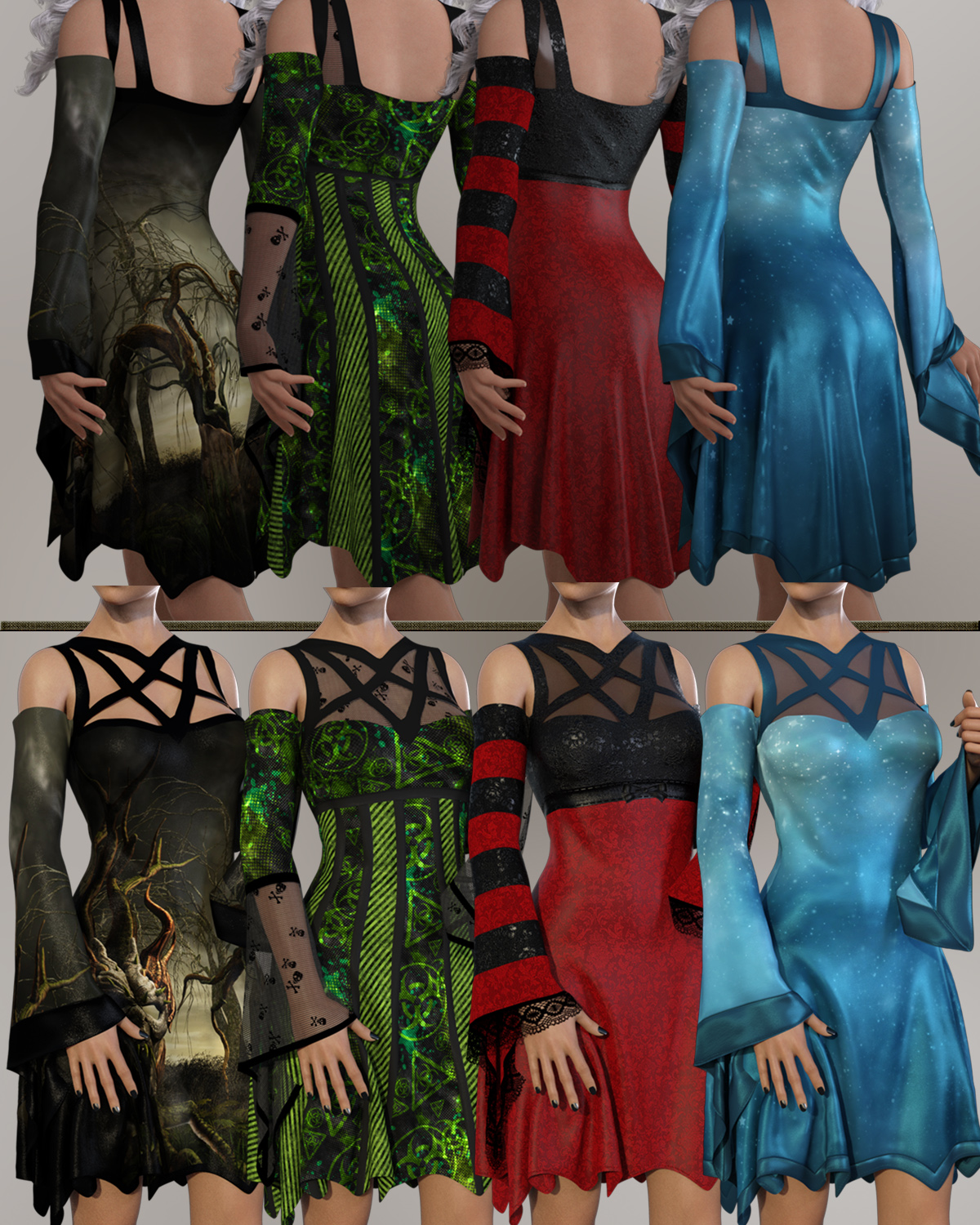 Nocturne - dForce dress for Genesis 8 Females by N/A