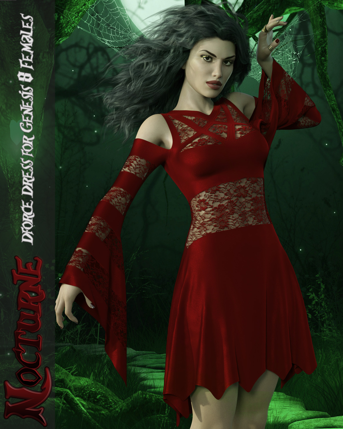 Nocturne - dForce dress for Genesis 8 Females by N/A