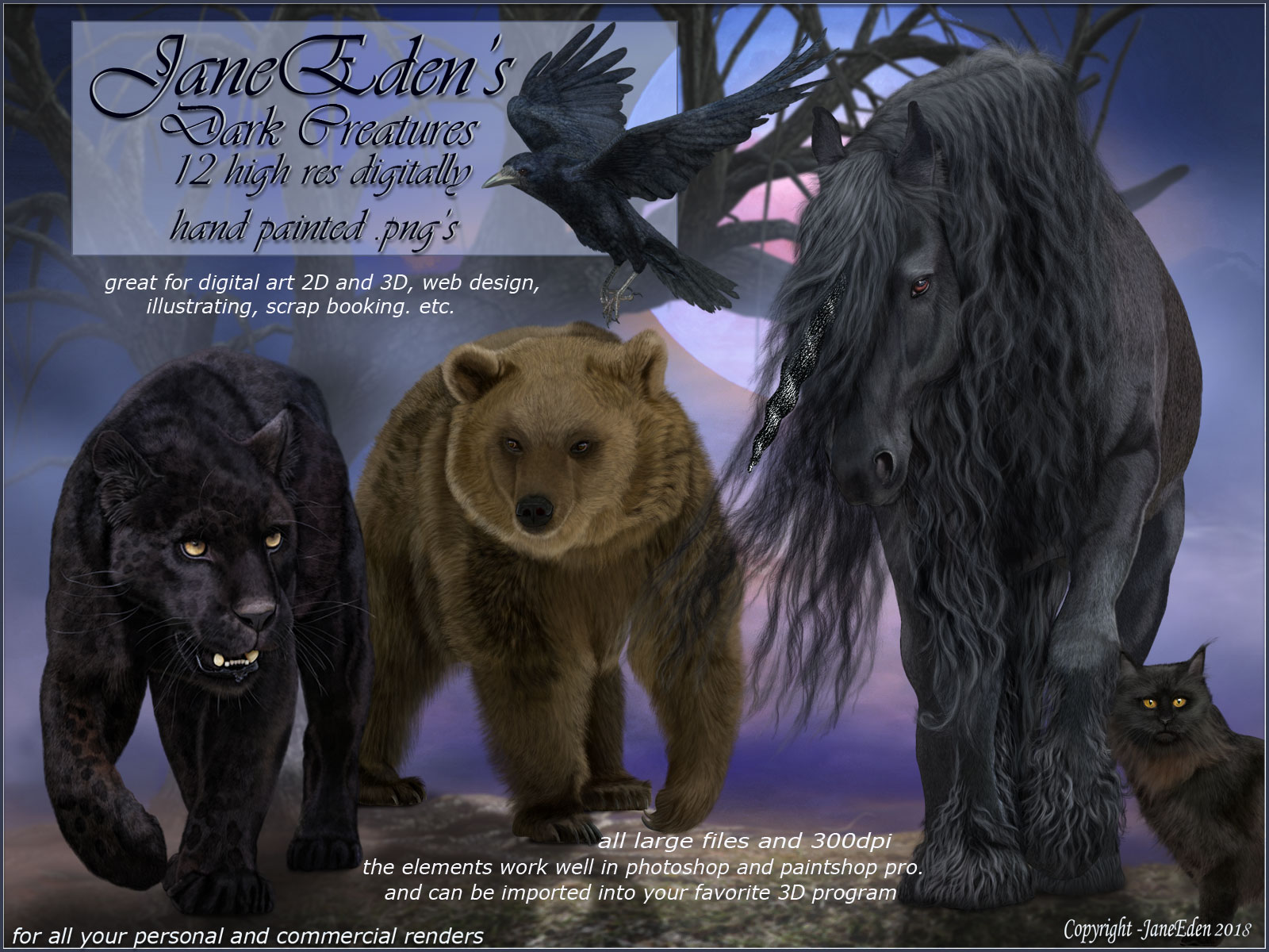 JaneEden's Dark Creatures by N/A