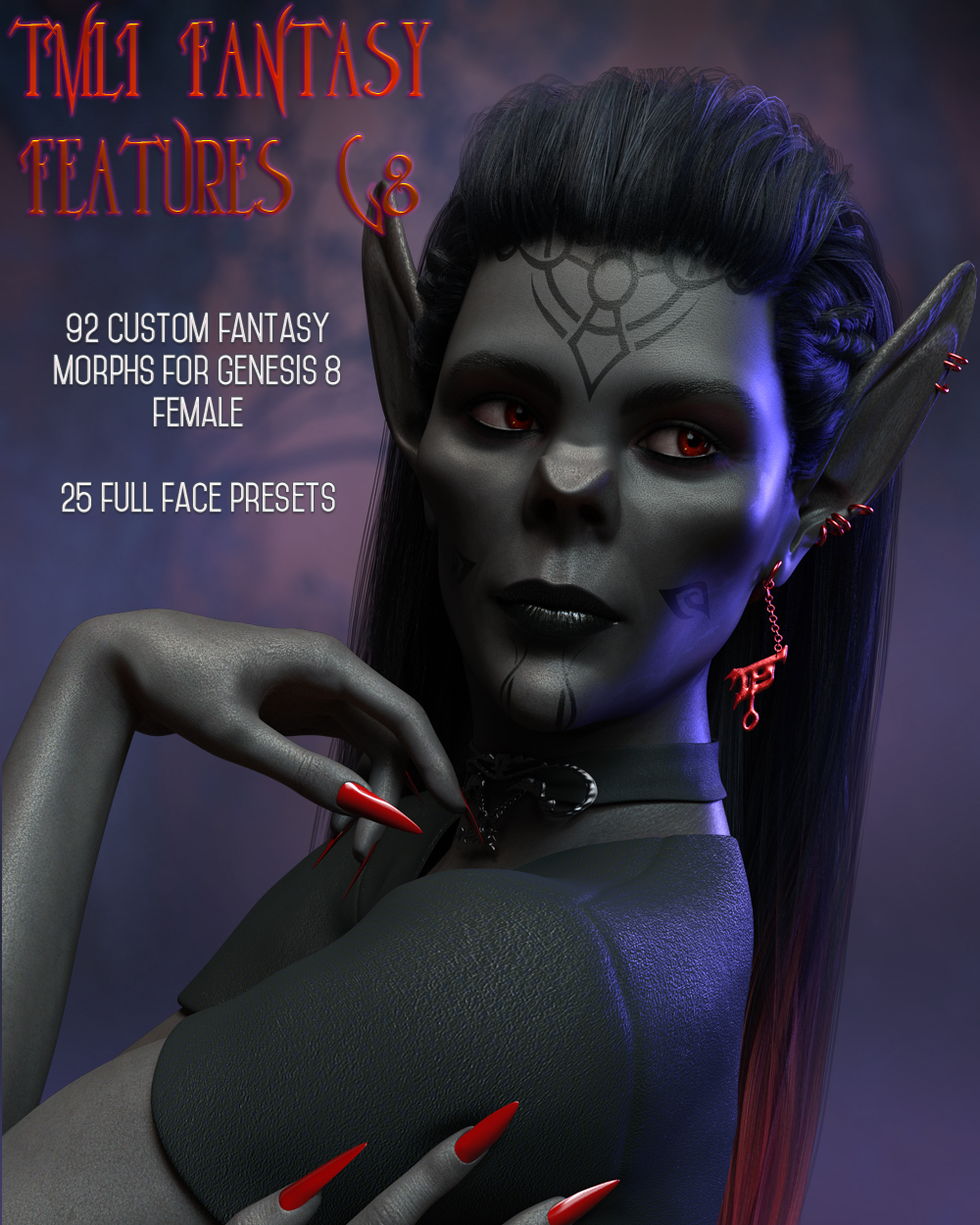 TMLI Fantasy Features for Genesis 8 Females by N/A