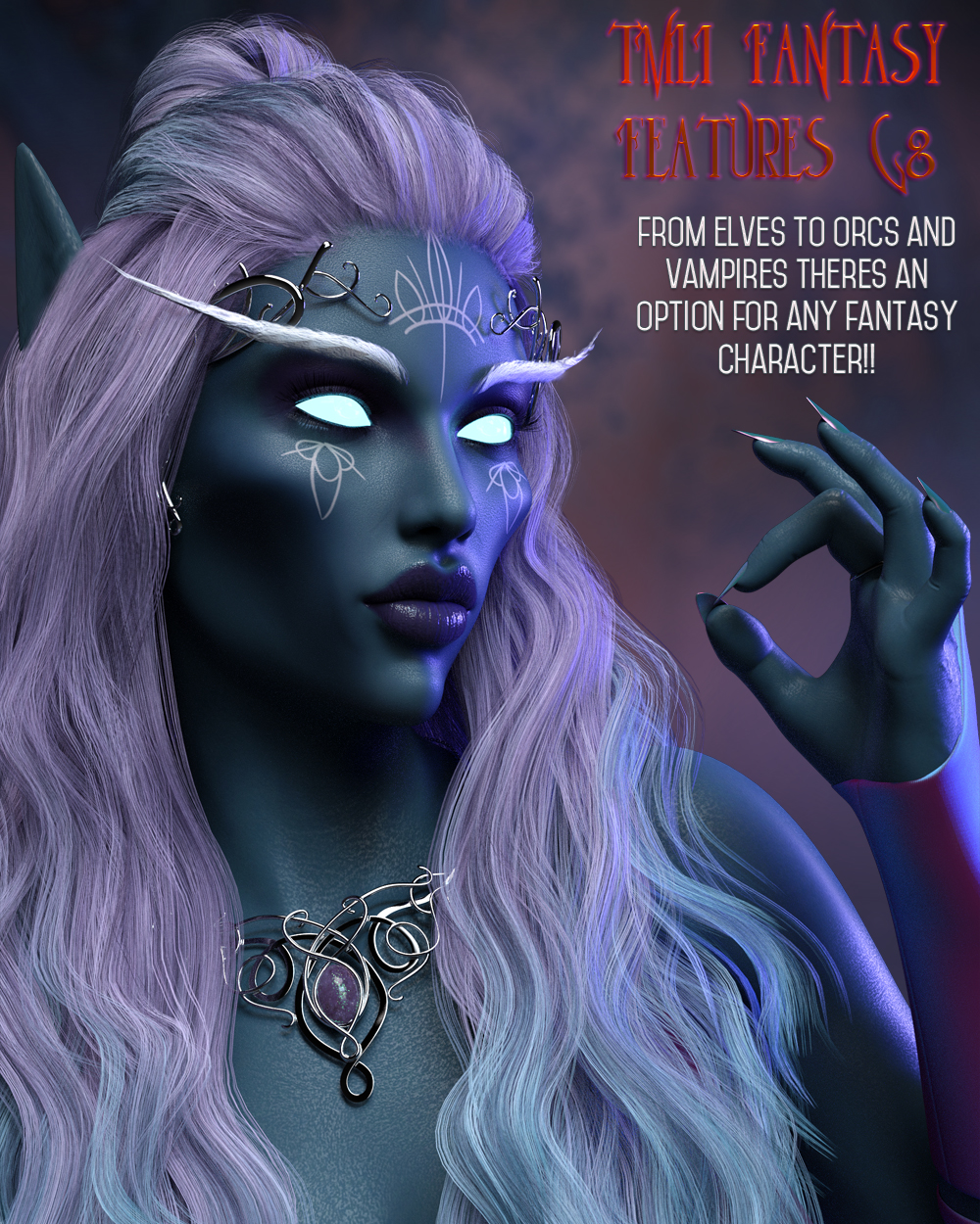 TMLI Fantasy Features for Genesis 8 Females by N/A