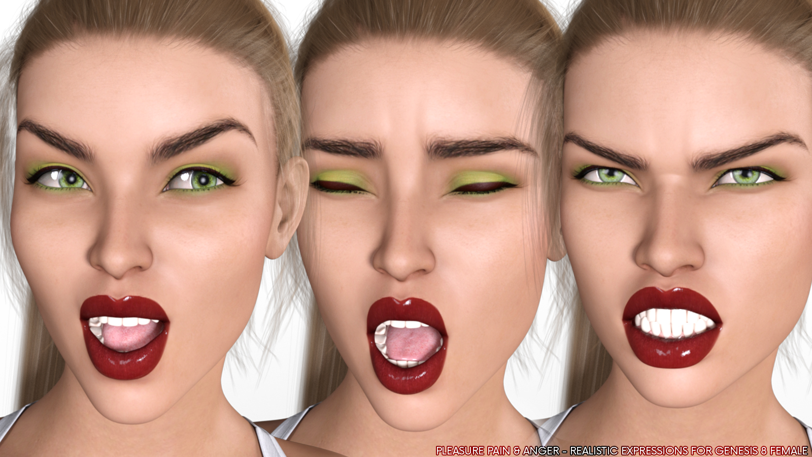 Z Pleasure Pain and Anger - Morph Dial and One-Click Expressions for G8F by N/A