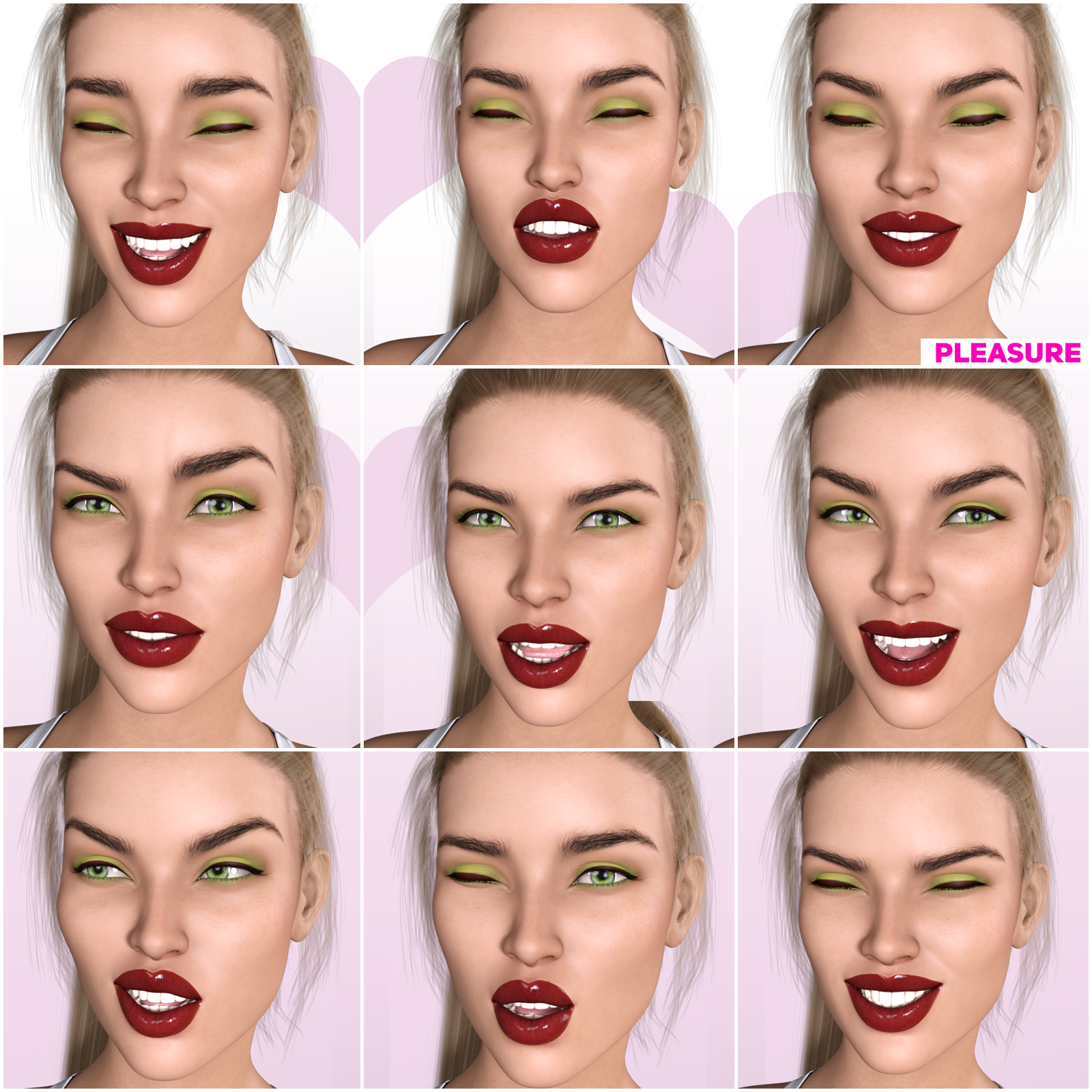 Z Pleasure Pain and Anger - Morph Dial and One-Click Expressions for G8F by N/A