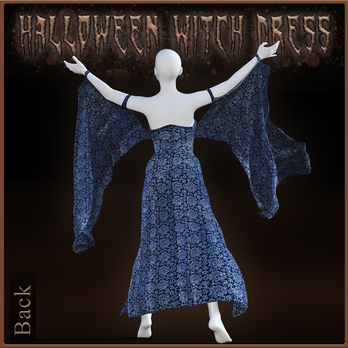 Halloween Witch Dress for Genesis 8 Females by N/A