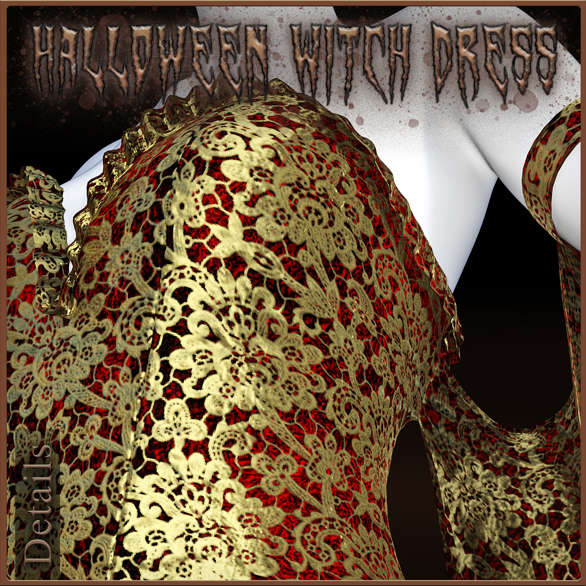 Halloween Witch Dress for Genesis 8 Females by N/A