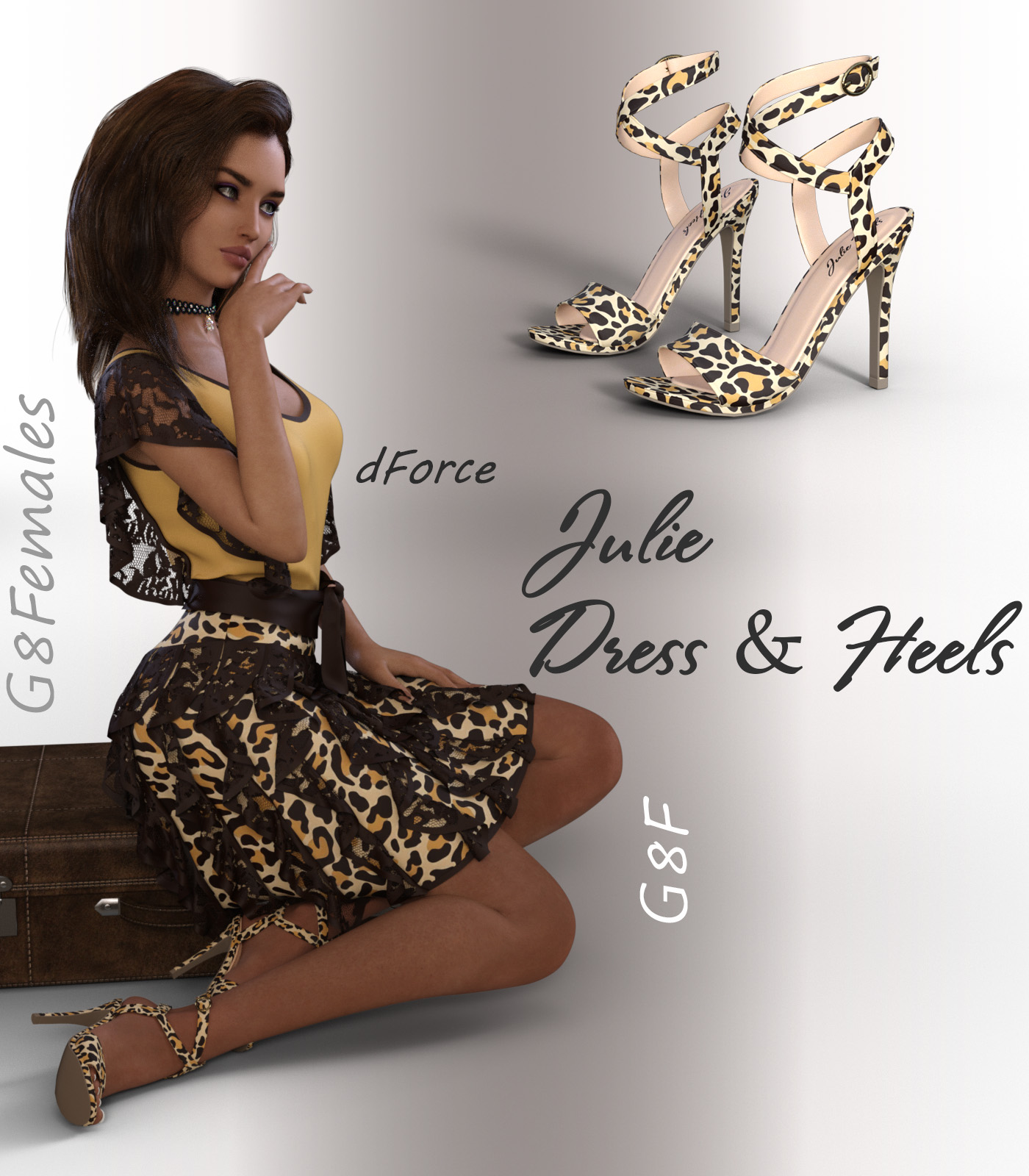 dForce Julie Outfit for G8F by N/A