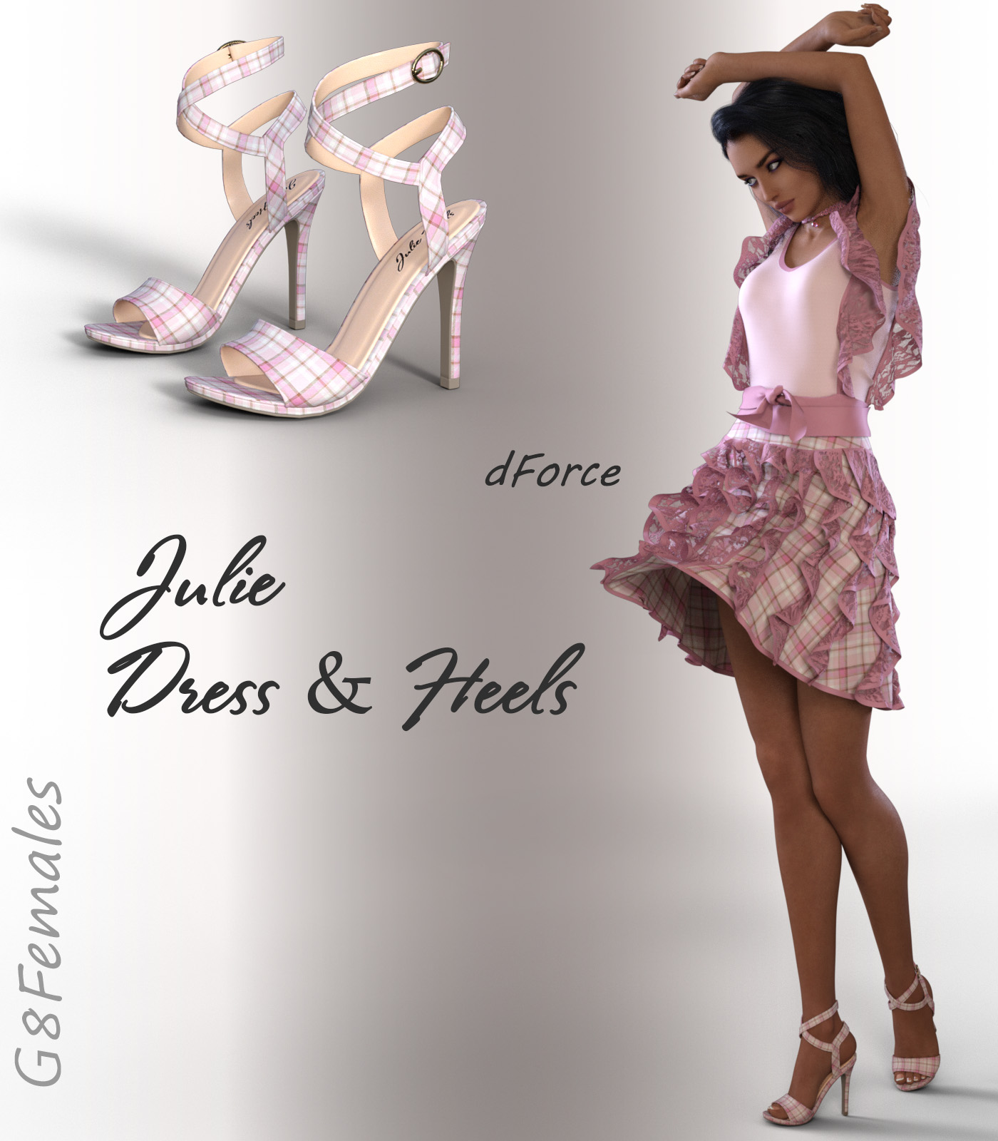 dForce Julie Outfit for G8F by N/A