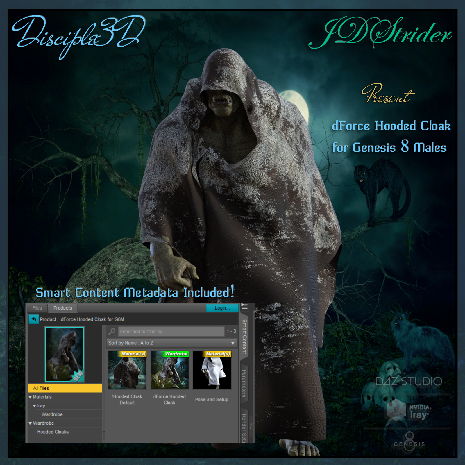 dForce Hooded Cloak for G8M by N/A