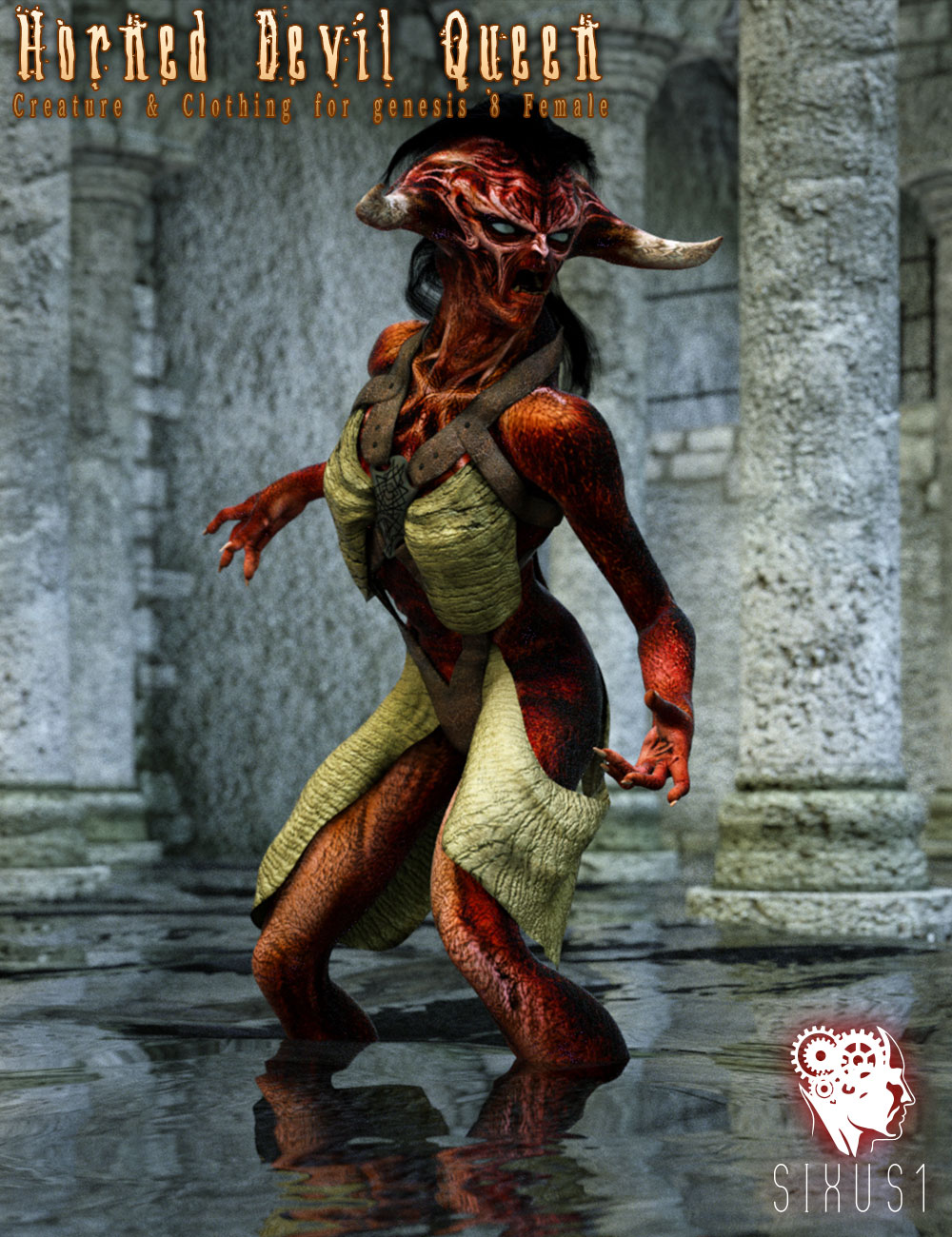 Horned Devil Queen for Genesis 8 Female by N/A