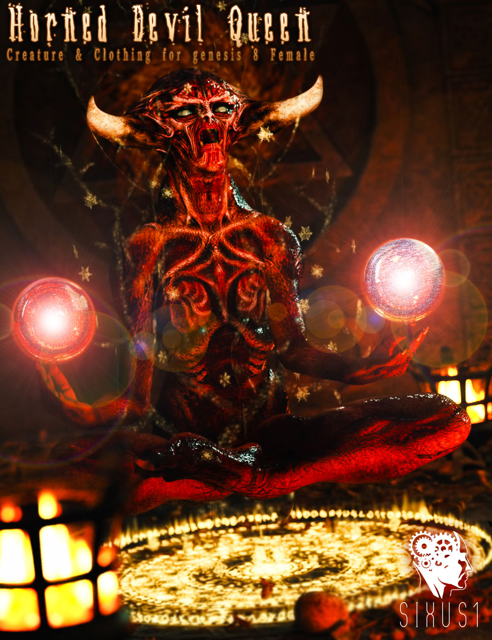 Horned Devil Queen for Genesis 8 Female by N/A