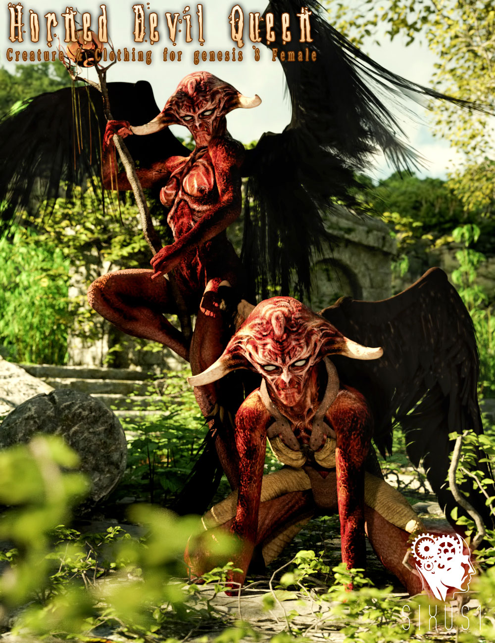 Horned Devil Queen for Genesis 8 Female by N/A