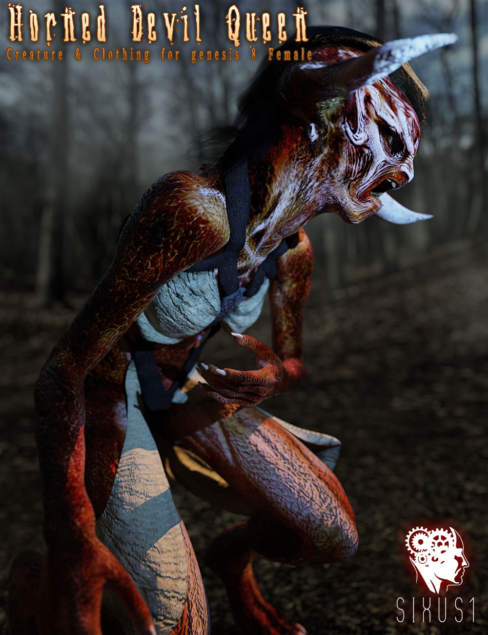 Horned Devil Queen for Genesis 8 Female by N/A
