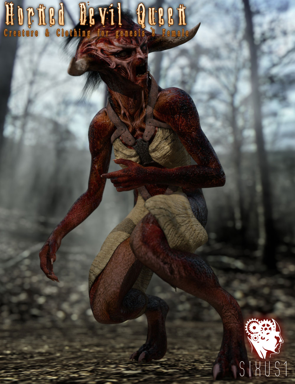 Horned Devil Queen for Genesis 8 Female by N/A