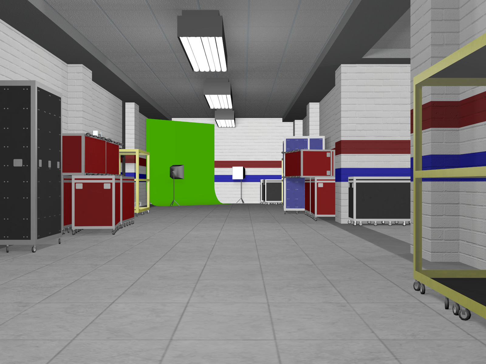 Backstage Wrestling Hallway for Poser 7+ by N/A