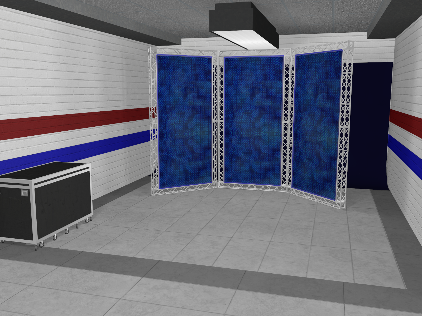 Backstage Wrestling Hallway for Poser 7+ by N/A