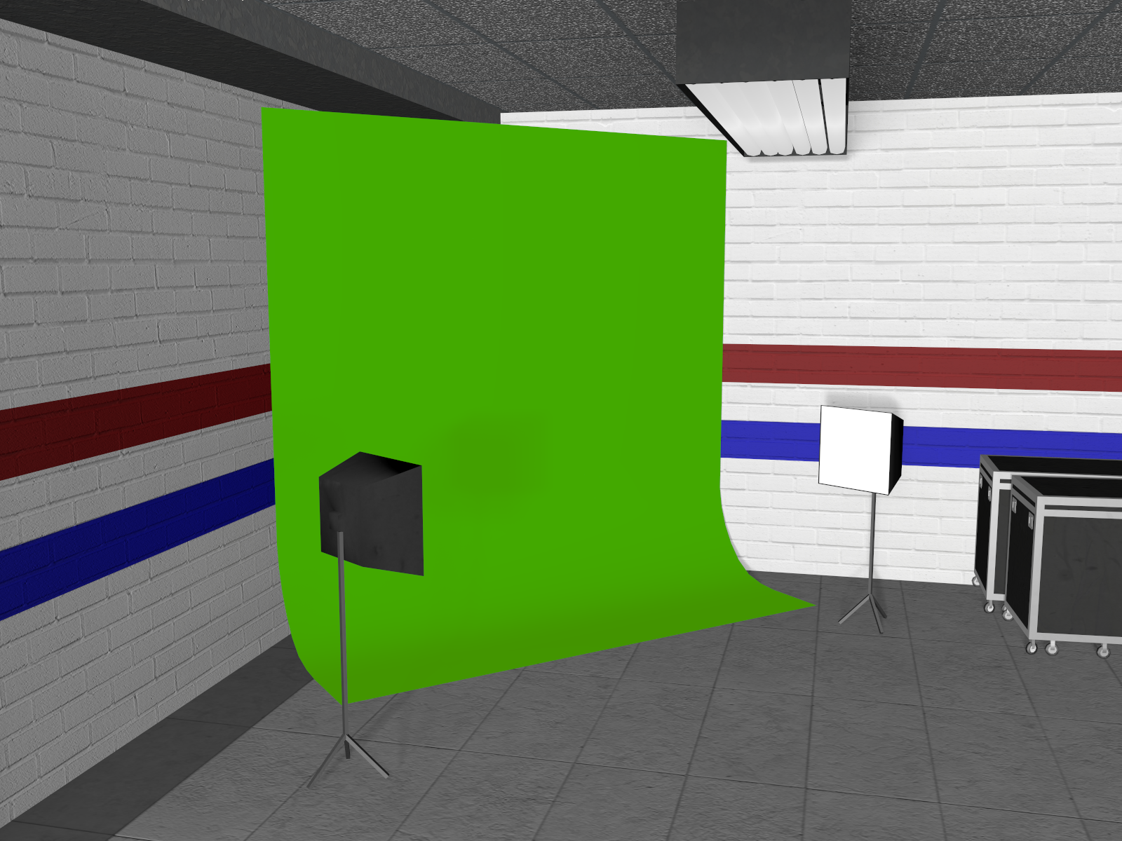 Backstage Wrestling Hallway for Poser 7+ by N/A