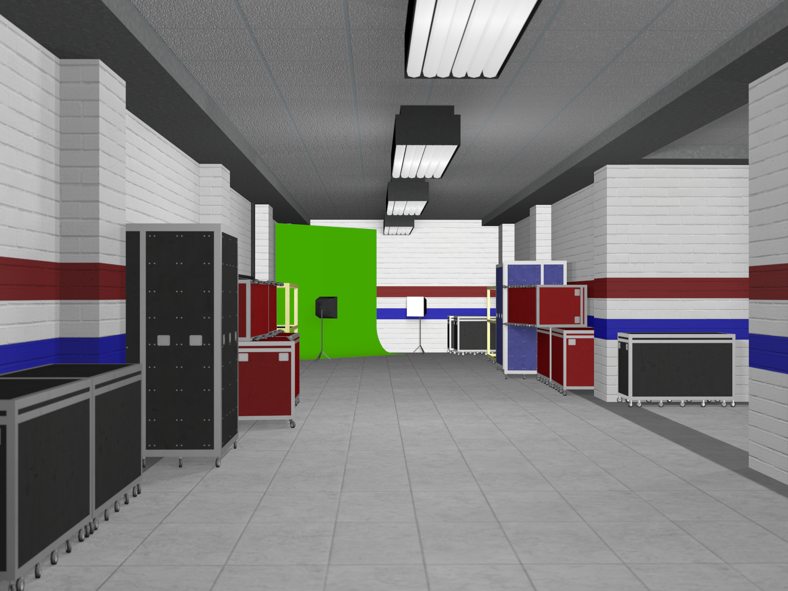 Backstage Wrestling Hallway for Poser 7+ by N/A