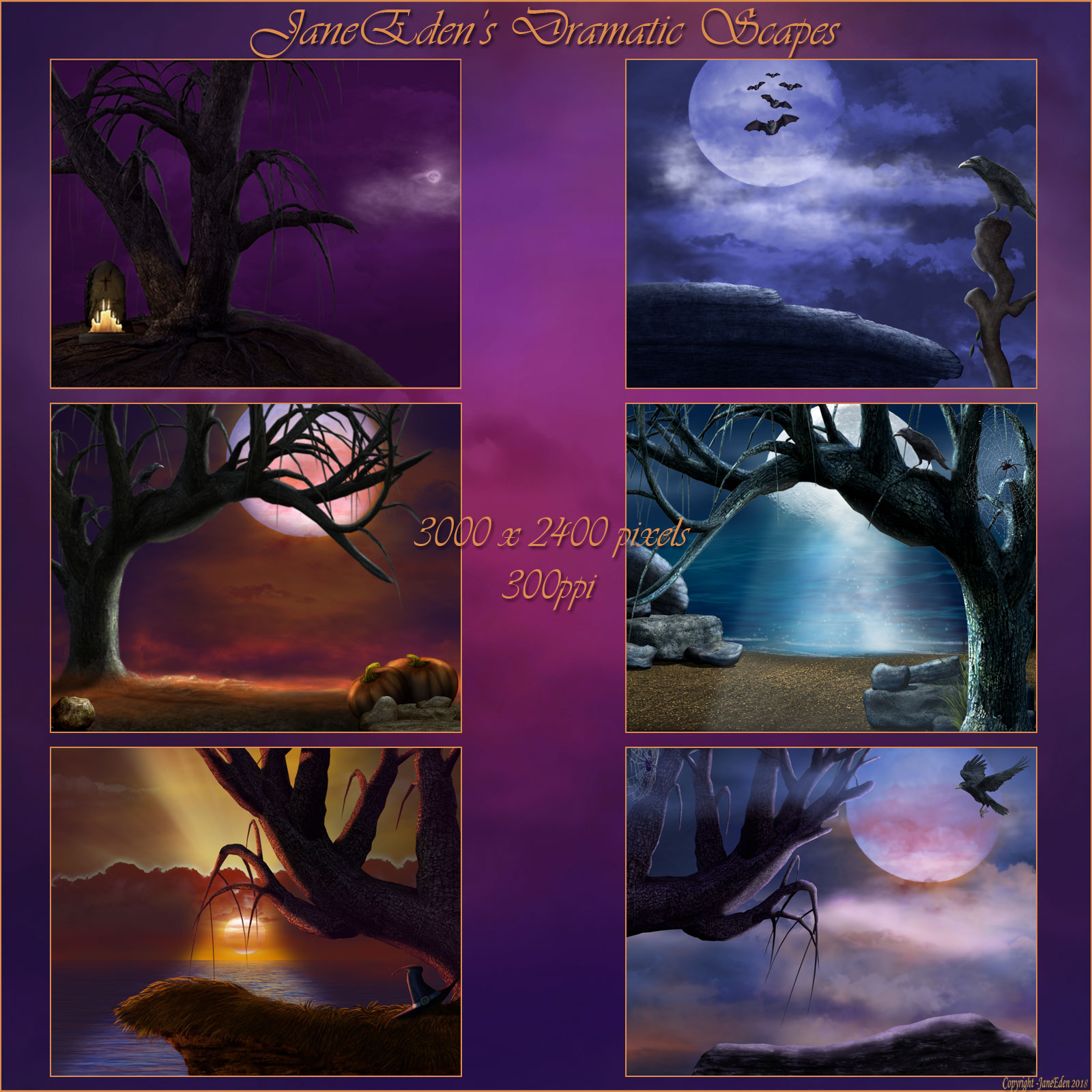 JaneEdens Dramatic Scapes by N/A