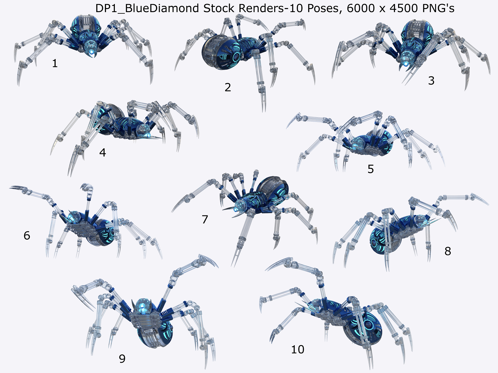 Robotic Spider Stock Image Pack_01 by N/A