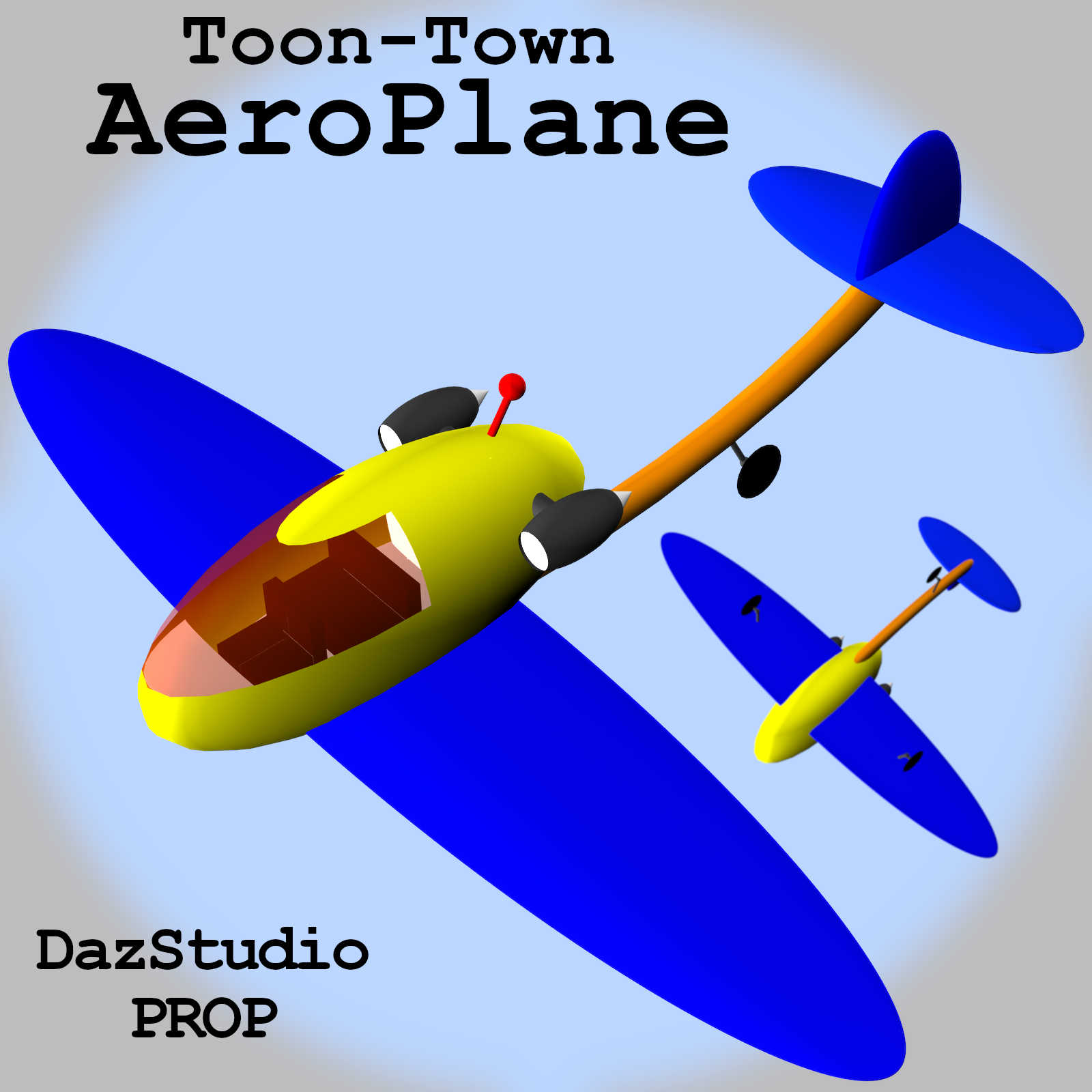 Toon-Town AeroPlane for Daz Studio by N/A