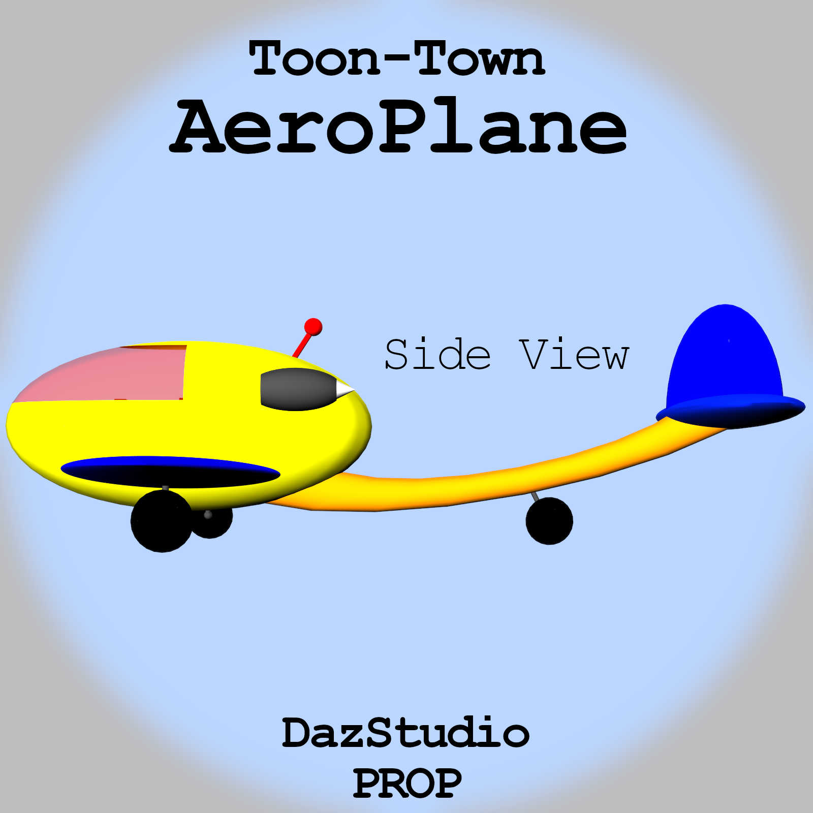 Toon-Town AeroPlane for Daz Studio by N/A