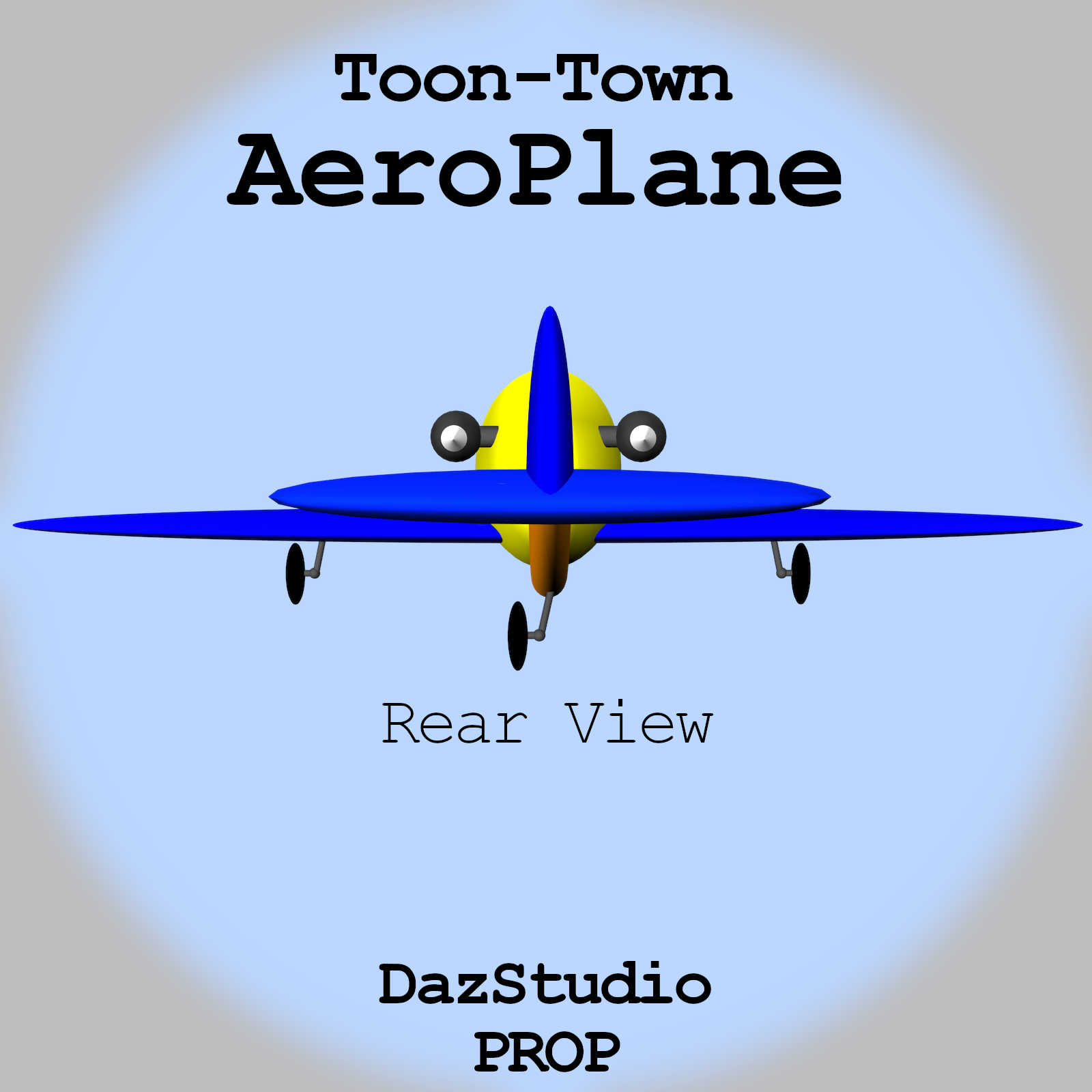 Toon-Town AeroPlane for Daz Studio by N/A