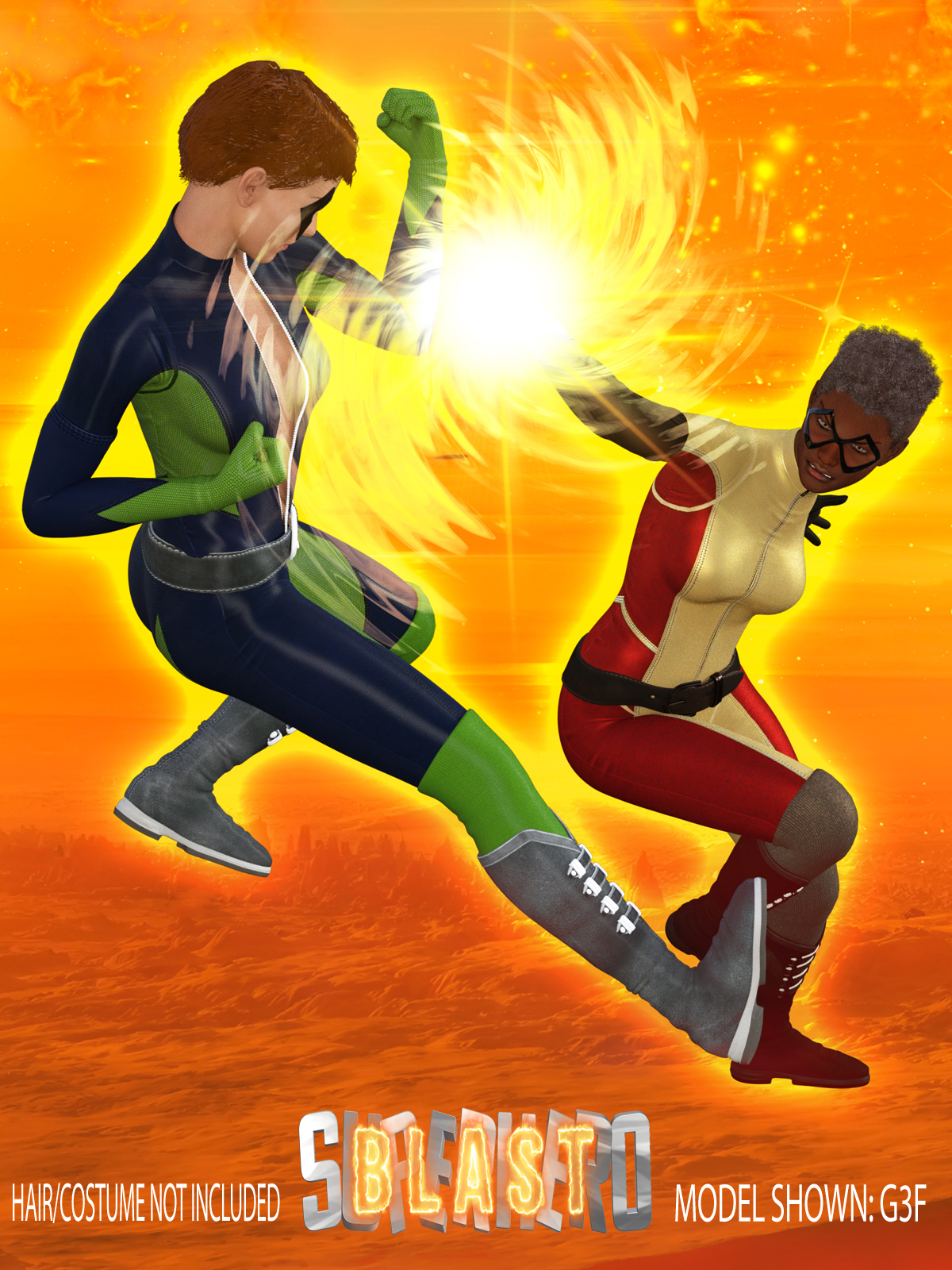 SuperHero Blast for G3F Volume 4 by N/A
