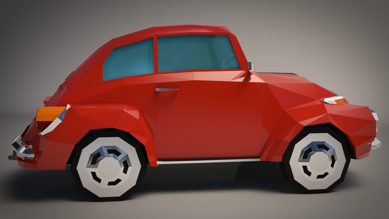 Low-Poly Cartoon City Car - Extended License by N/A