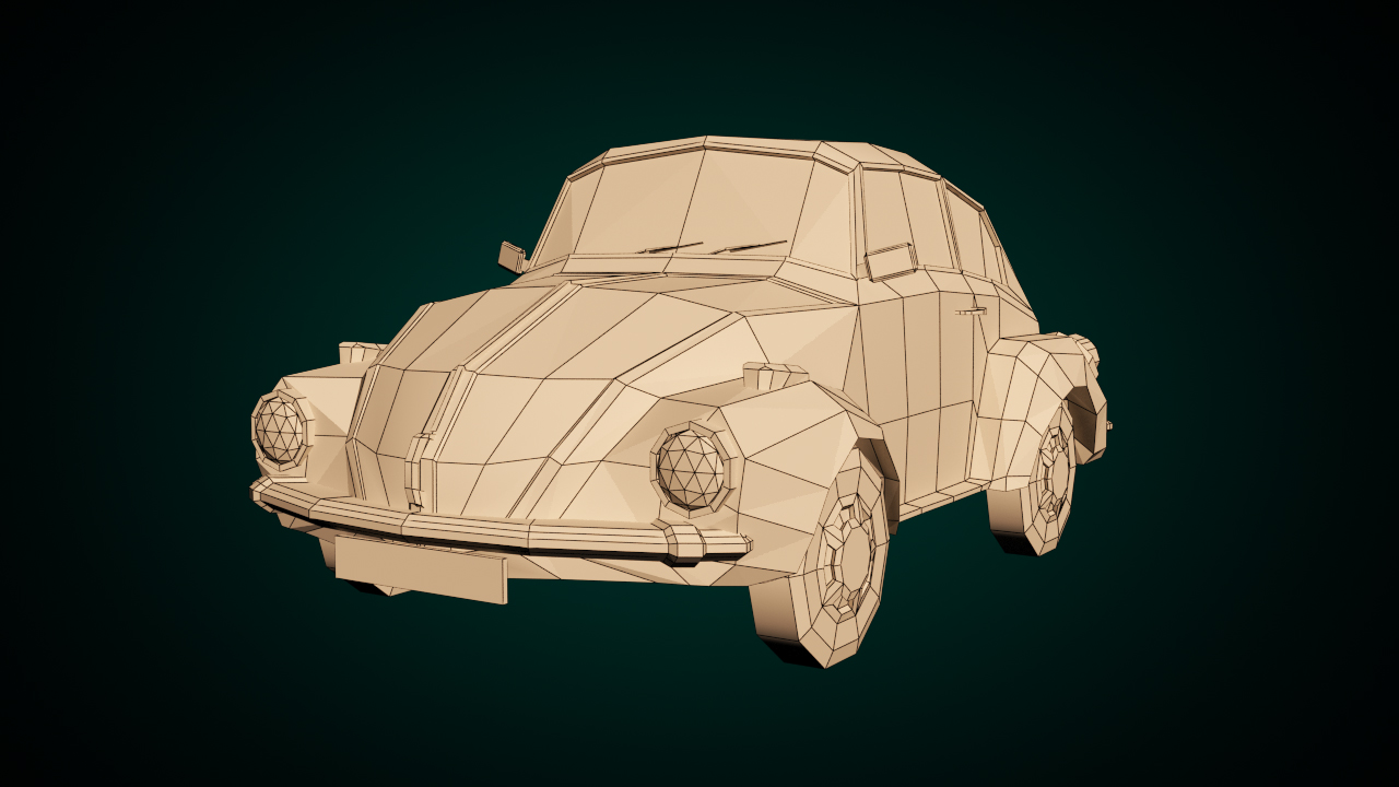 Low-Poly Cartoon City Car - Extended License by N/A