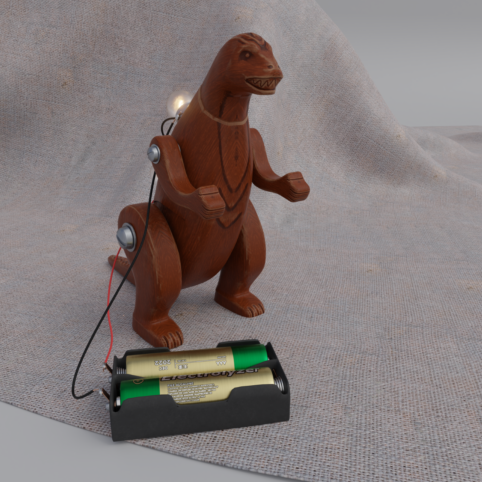 Tiny Godzilla toy model with KitBash parts Extended Licence by N/A