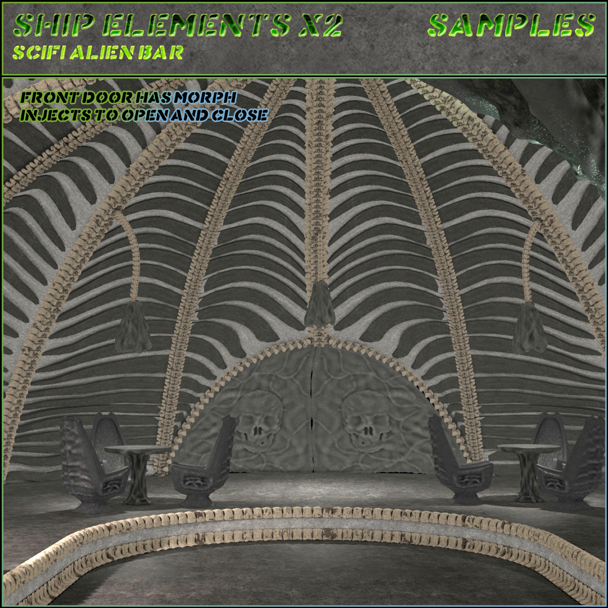 Ship Elements X2: SciFi Alien Bar by N/A