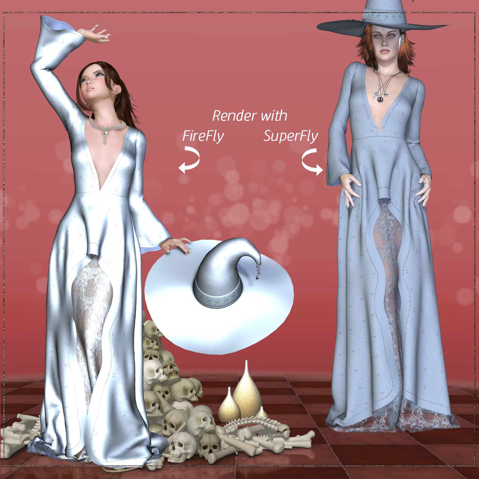 DA-Romantic Witch for Autumn Witch V4  by  kaleya by N/A