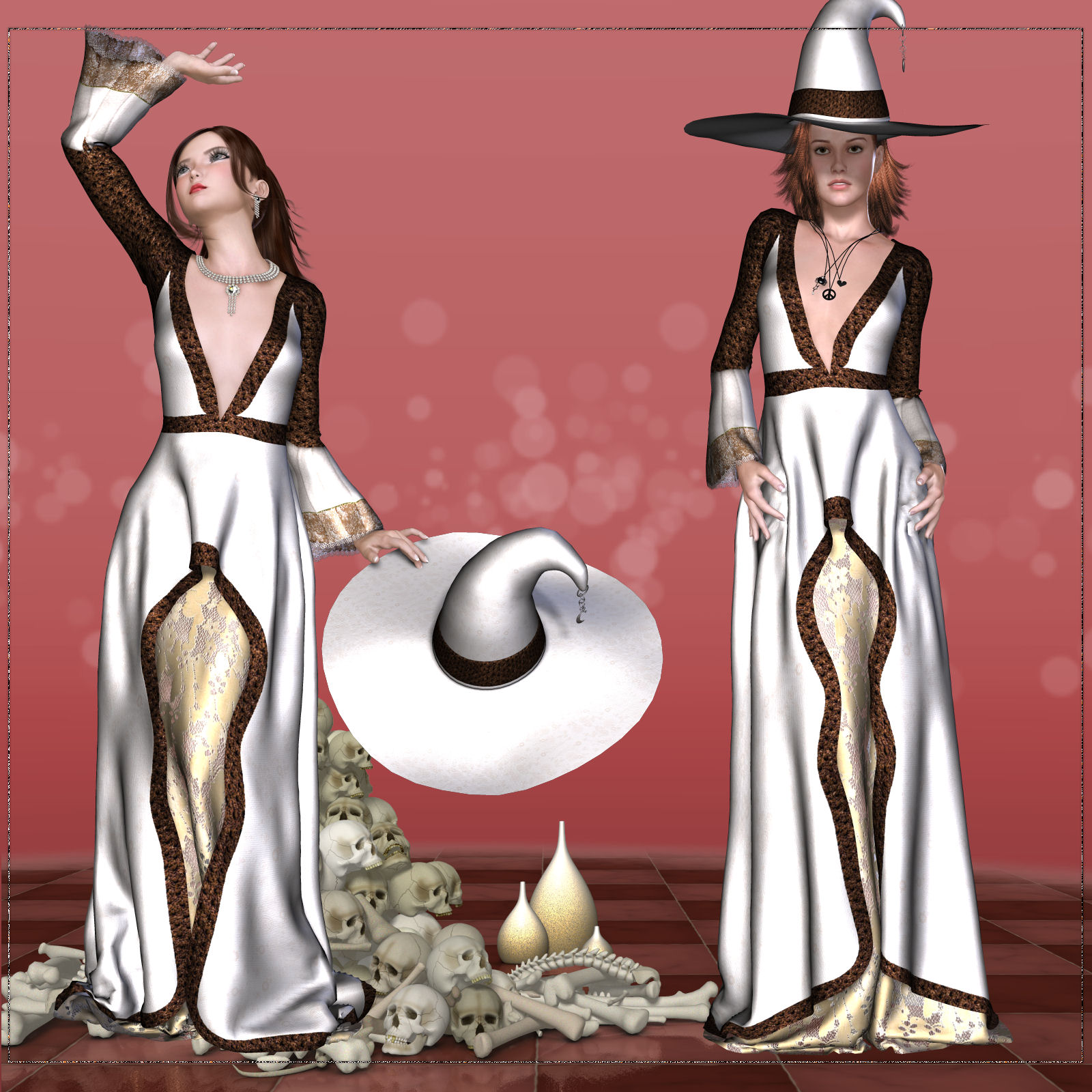 DA-Romantic Witch for Autumn Witch V4  by  kaleya by N/A