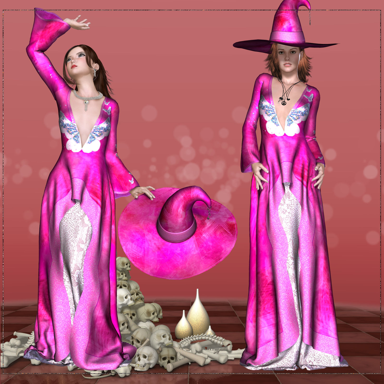 DA-Romantic Witch for Autumn Witch V4  by  kaleya by N/A