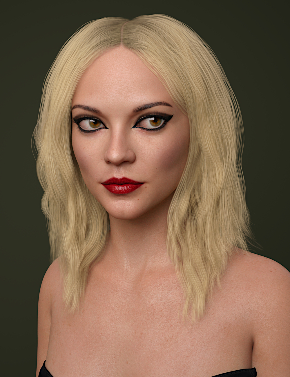 Eugenia Hair for Genesis 8 Females by N/A