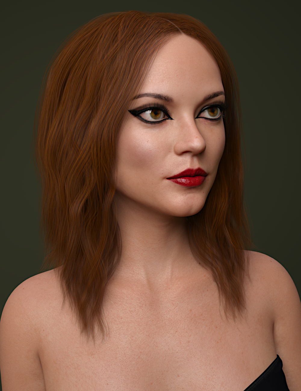 Eugenia Hair for Genesis 8 Females by N/A