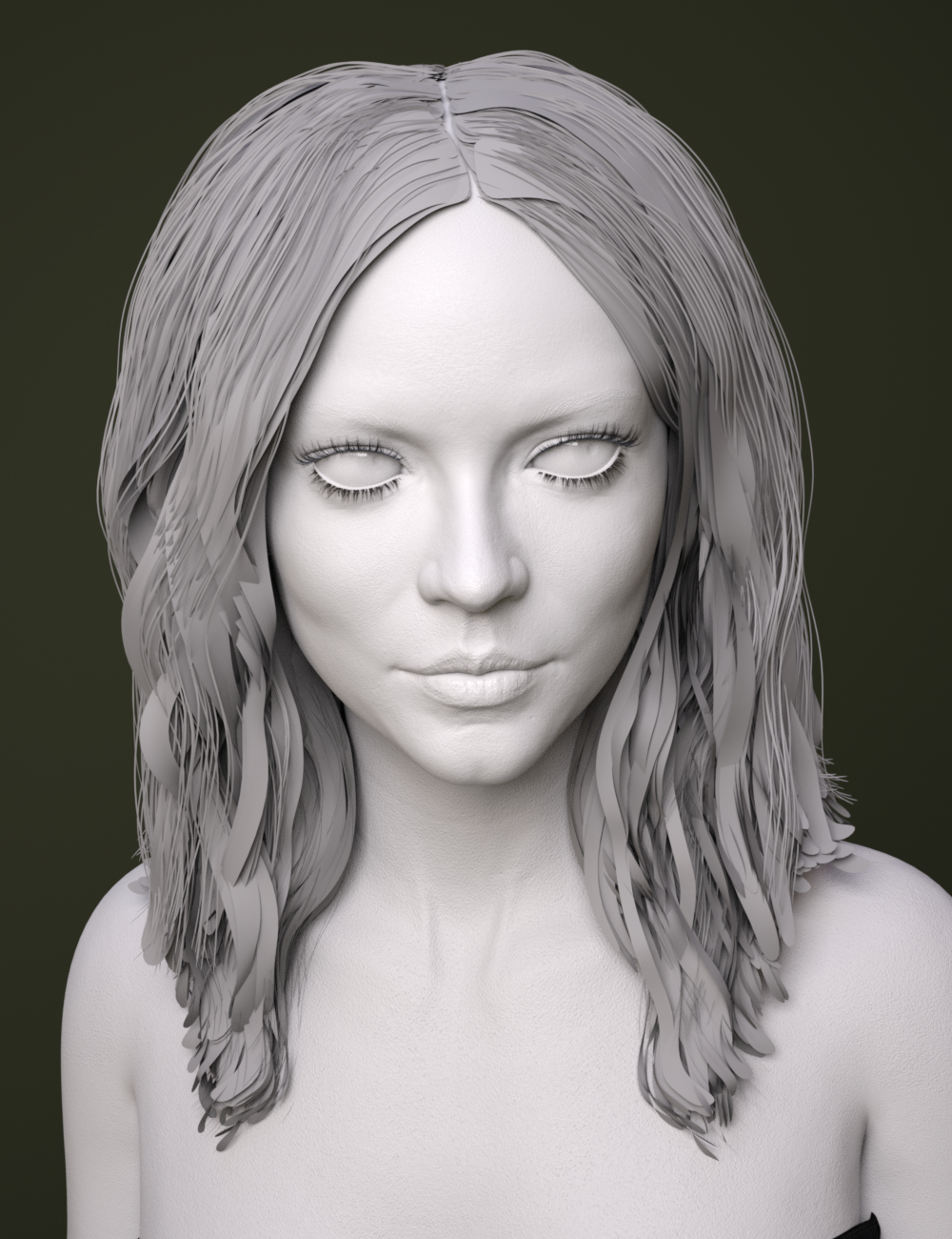 Eugenia Hair for Genesis 8 Females by N/A