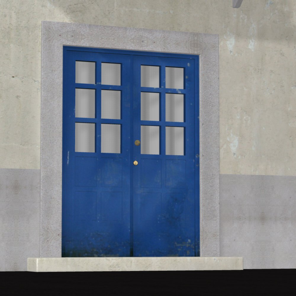 Portuguese House Facade - for Poser by N/A
