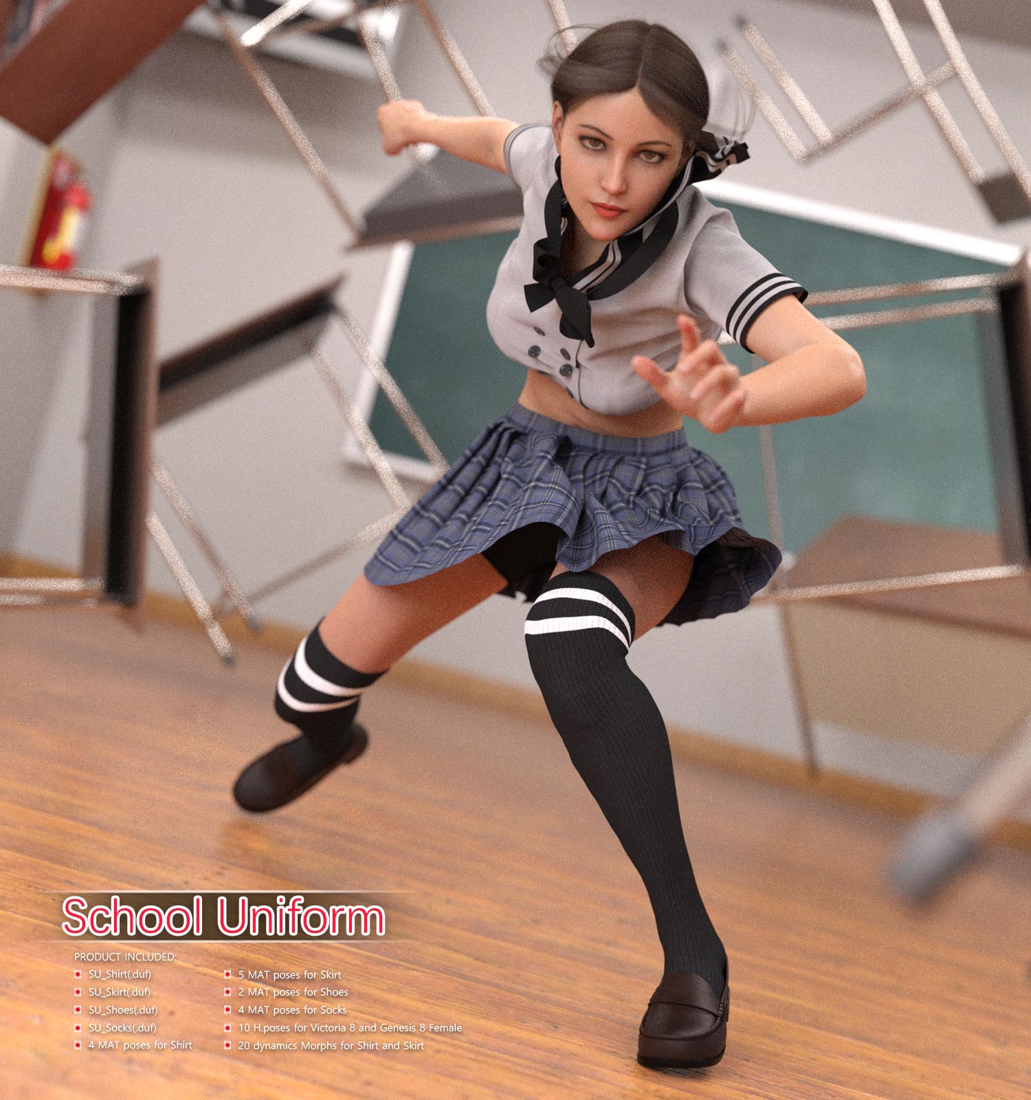 dForce School Uniform for Victoria 8 by N/A
