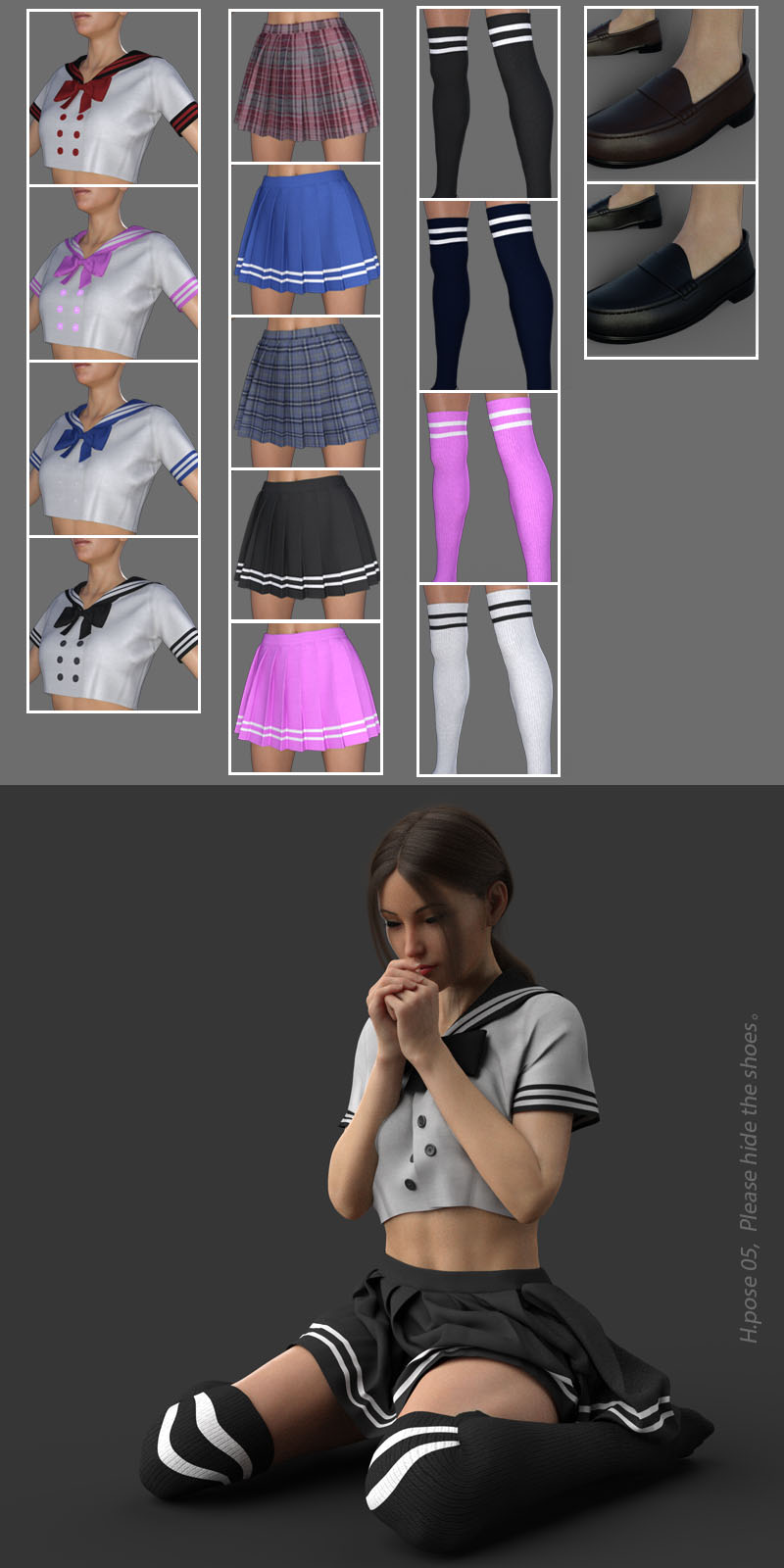 dForce School Uniform for Victoria 8 by N/A