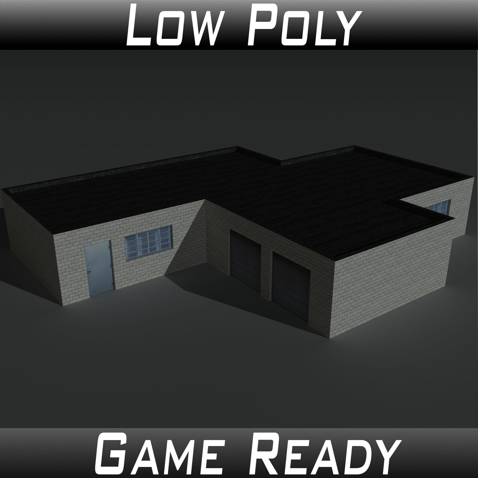 Low Poly Factory Building 1 - Extended Licence by N/A
