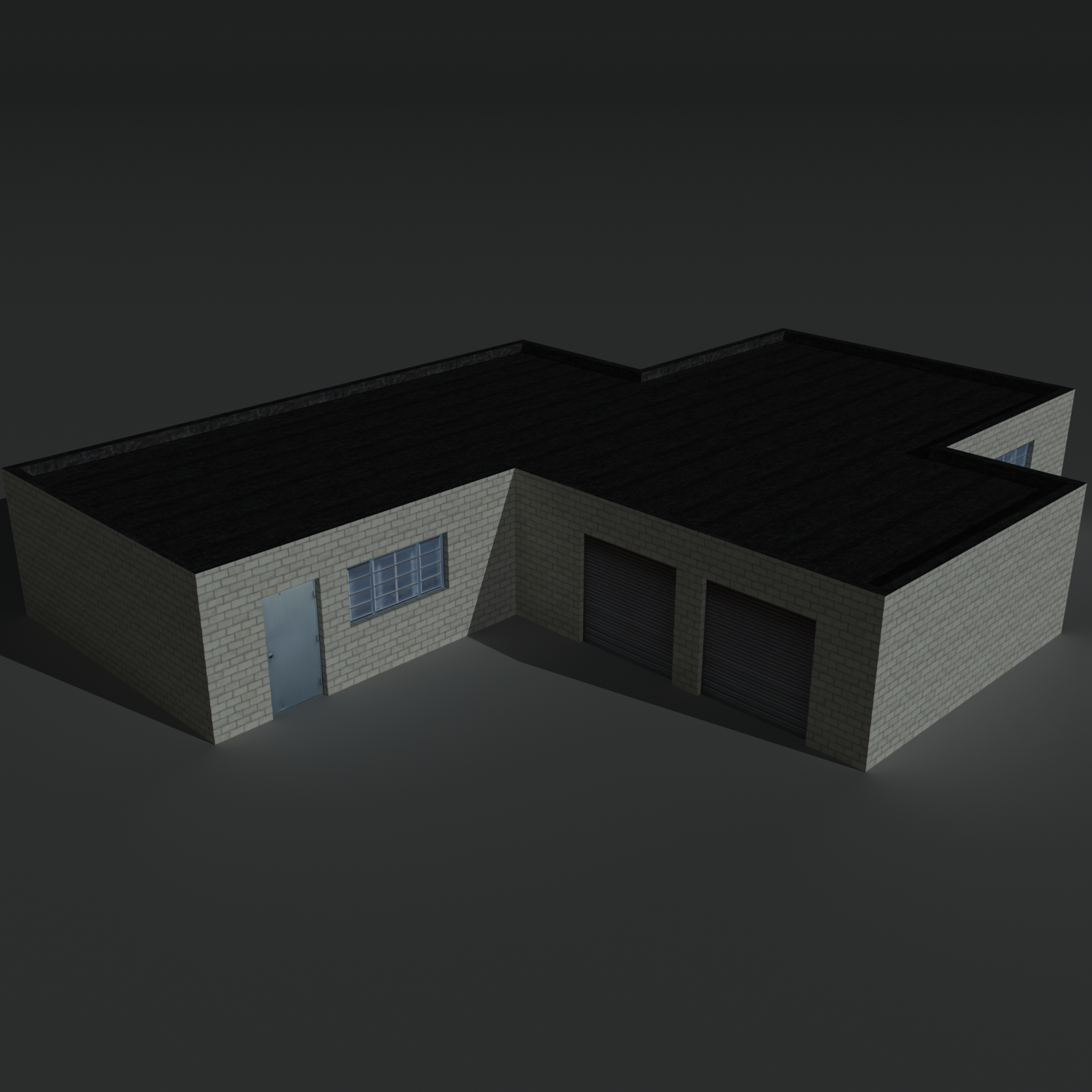 Low Poly Factory Building 1 - Extended Licence by N/A