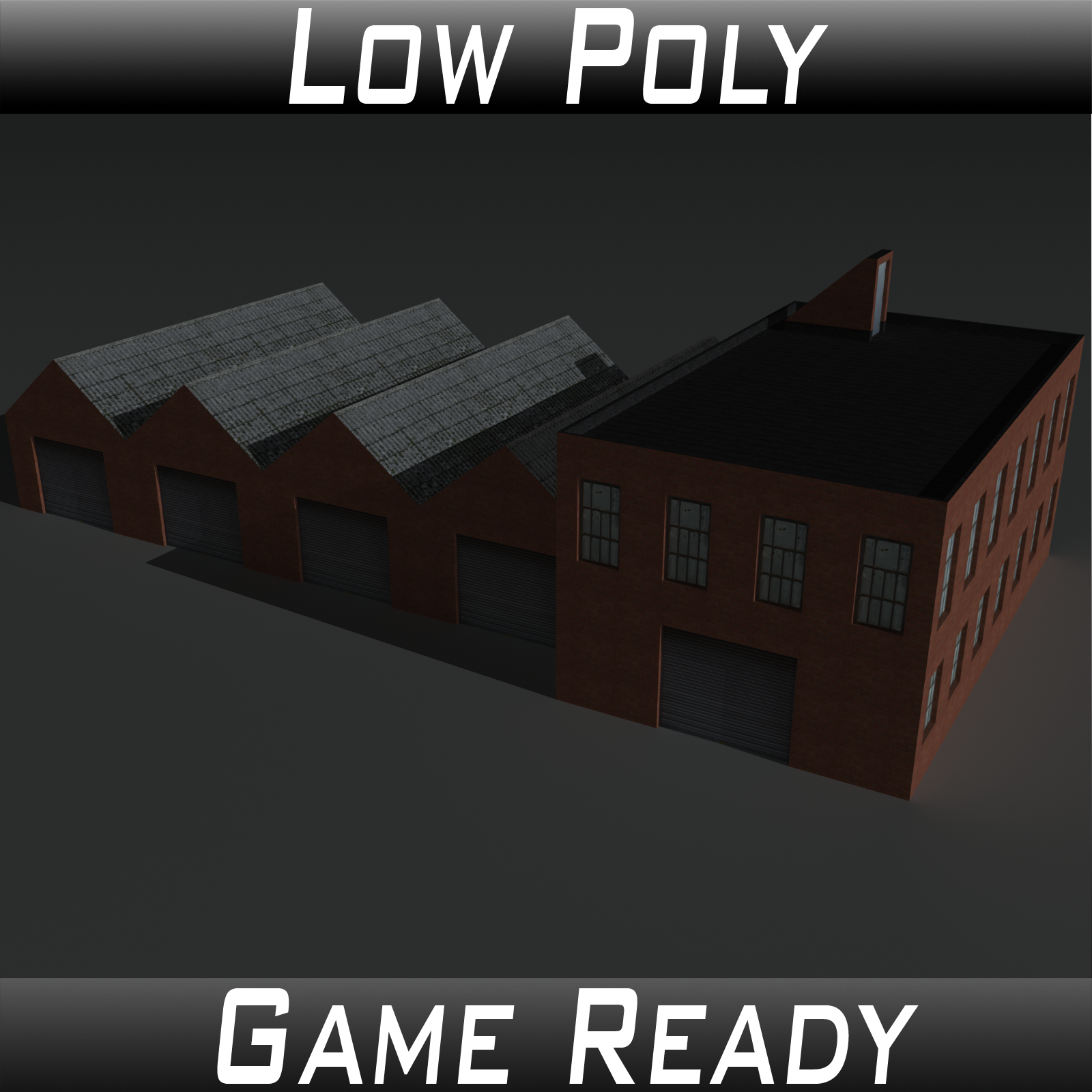 Low Poly Factory Building 8 - Extended Licence by N/A