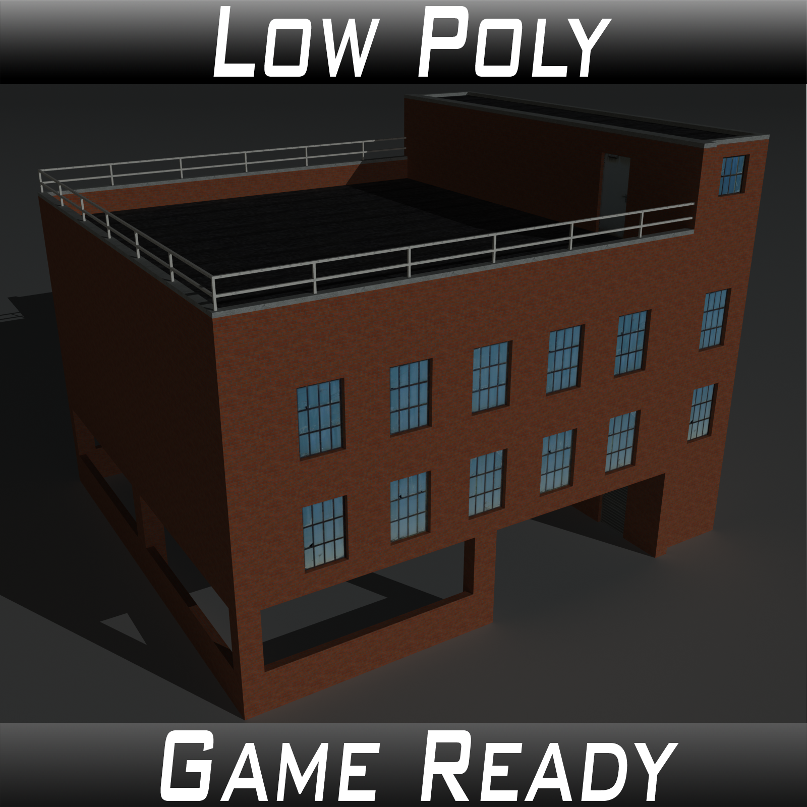 Low Poly Factory Building 10 - Extended Licence by N/A