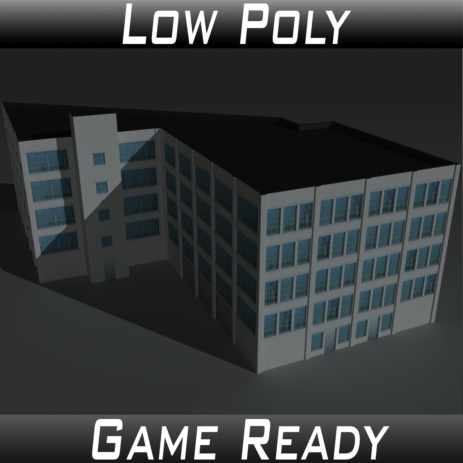 Low Poly Factory Building 13 - Extended Licence by N/A