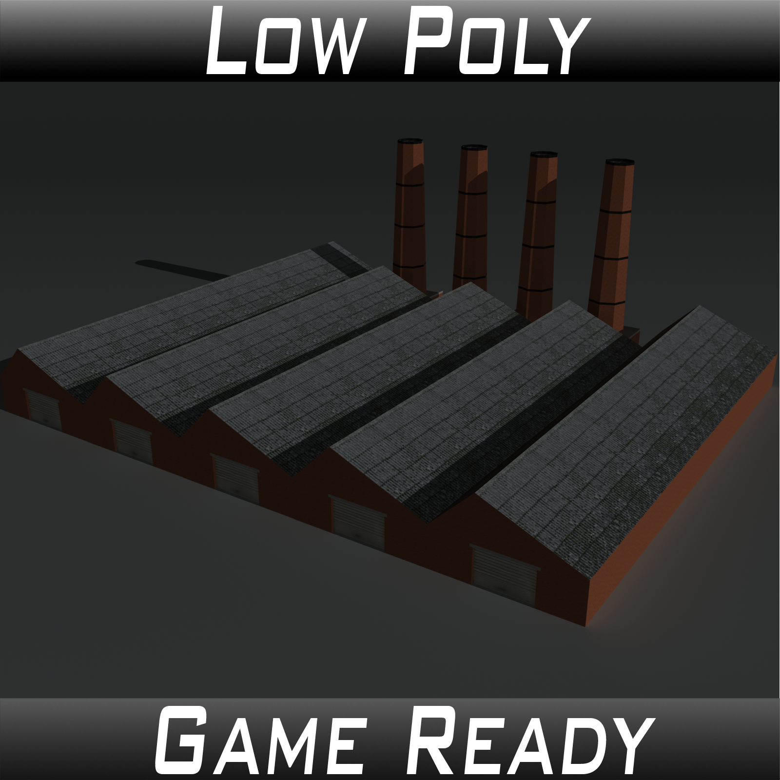 Low Poly Factory Building 14 - Extended Licence by N/A